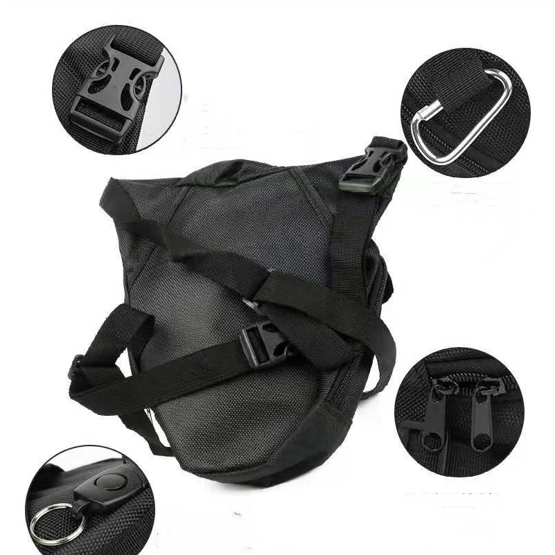 Мотоциклетная сумка на талию Водонепроницаемая нейлоновая с ремнем для ног