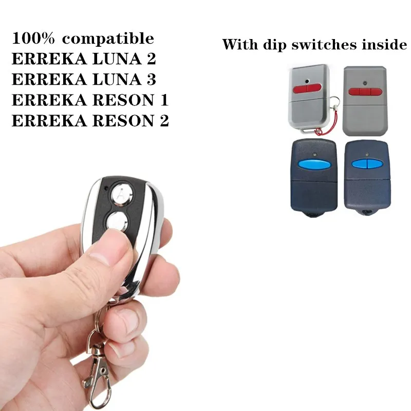 

ERREKA LUNA Garage Door /Automatic Door Remote Control Replicator 433MHz ERREKA RESON Garage Command 433.92 Handheld Transmitter