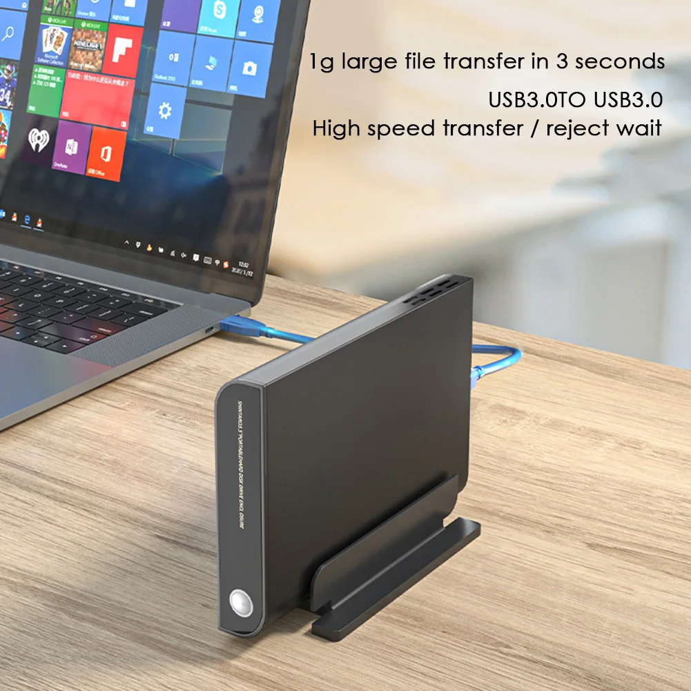 

SATA USB3.0 HDD Enclosure Hard Drive Case Desktop PC SSD External Storage Box Box Supports Operating System Windows