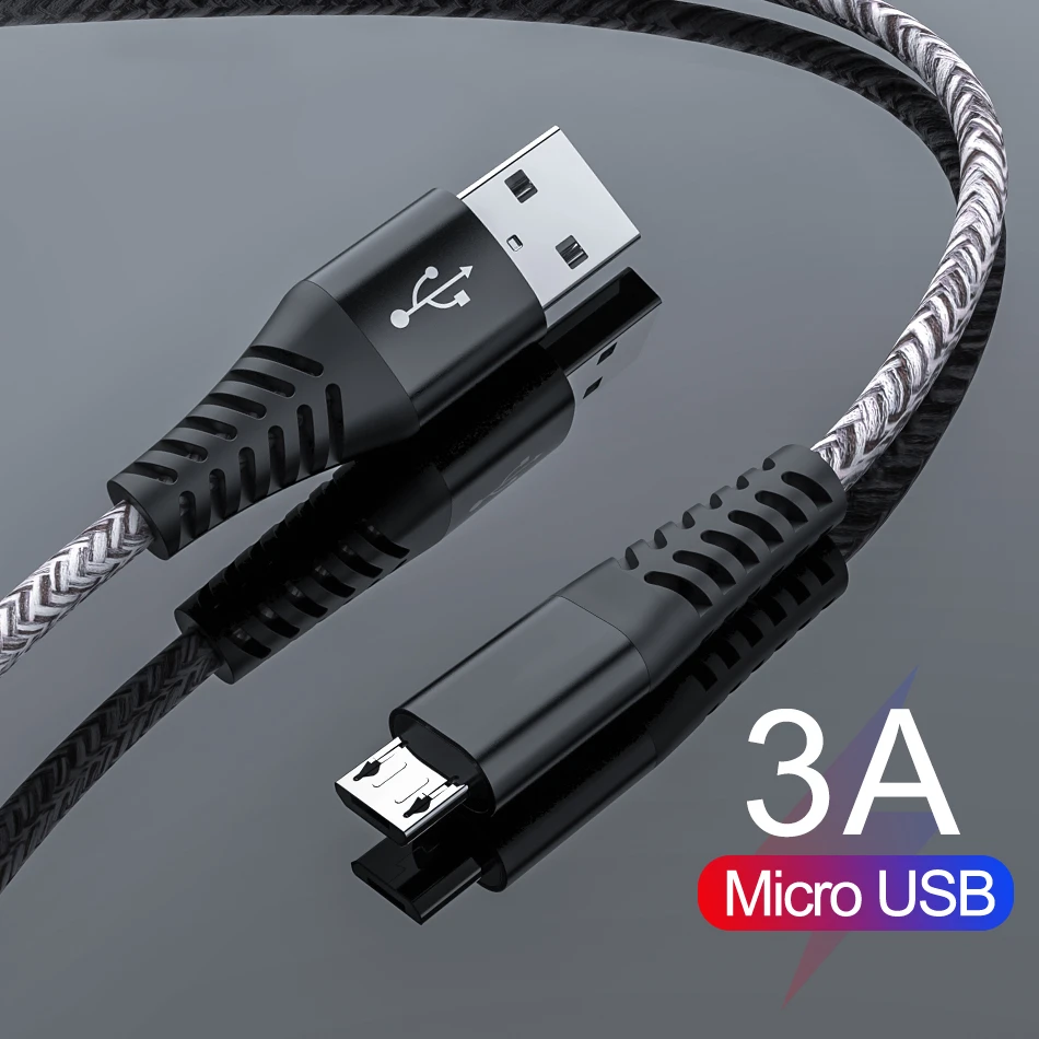 Кабель Micro USB 3A для быстрой зарядки Xiaomi Redmi Note 5 Pro Android|Кабели мобильных телефонов| |