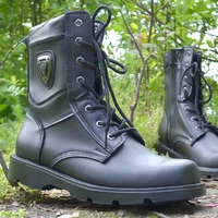 commando combat boots steel toe steel soles leather boots for men military fan tactical boots harley motorcycle shoes for men