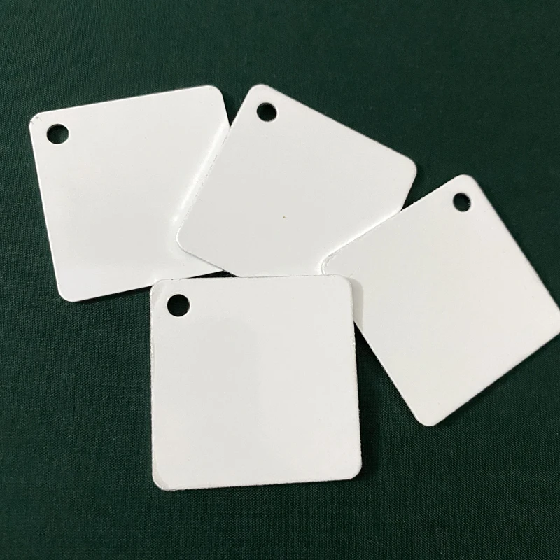 30 шт./лот сублимационные Пустые бирки для собак Алюминиевая бирка плоская