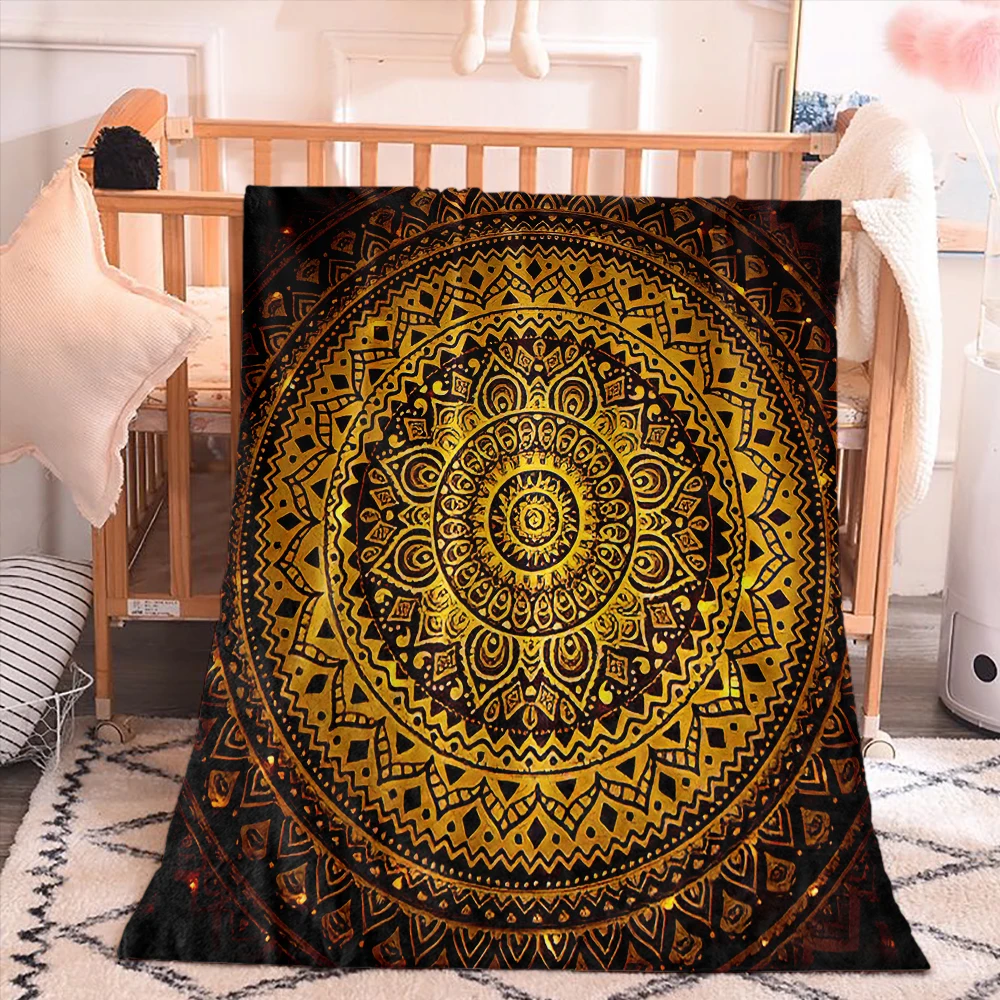

Eastern European Style Mandala Bohemian 3D Print Super Soft Warm Blanket For Living Room Bedroom Office Decoration Single