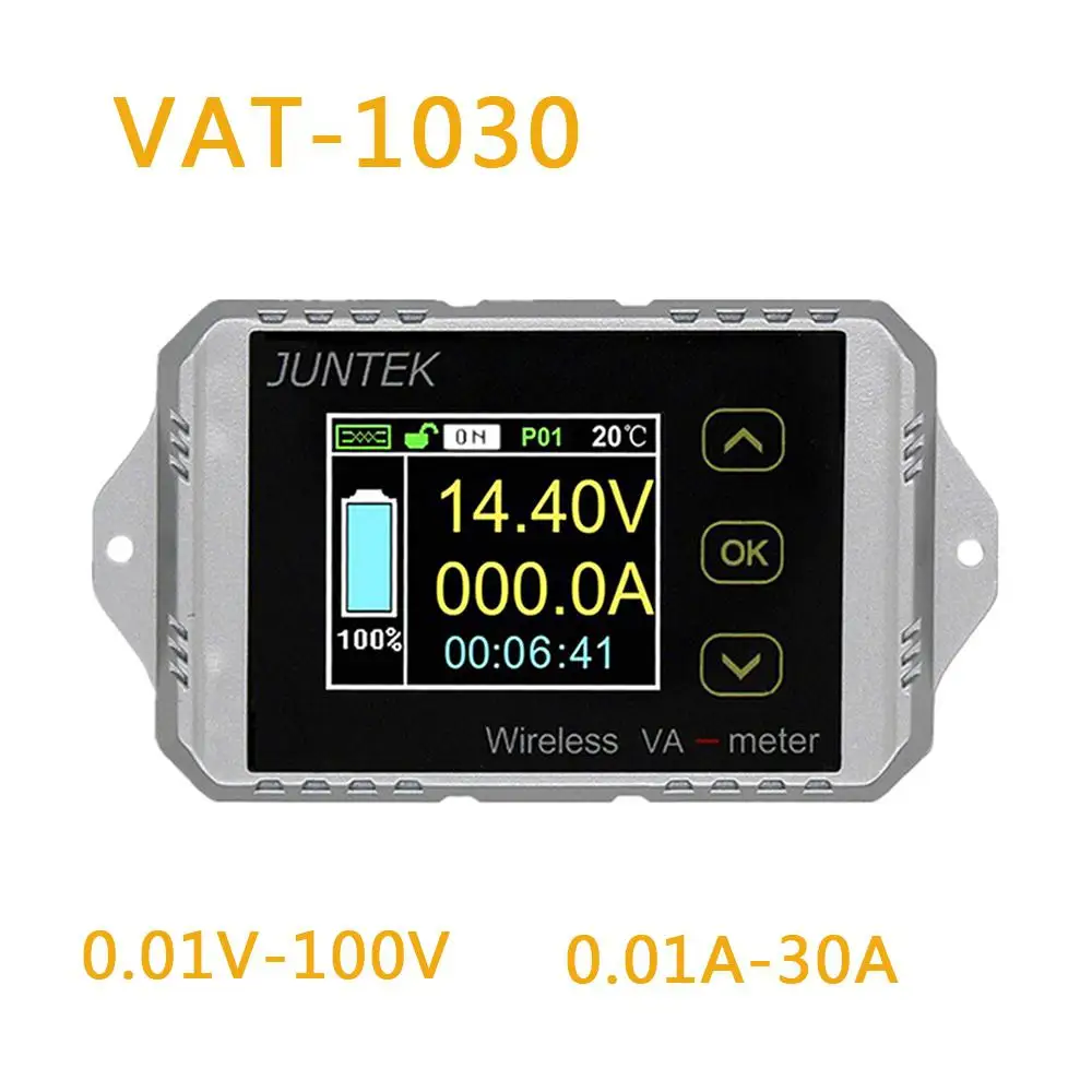 Беспроводной измеритель напряжения и тока SOLLED VAT1030 100 в 30 А мониторинг