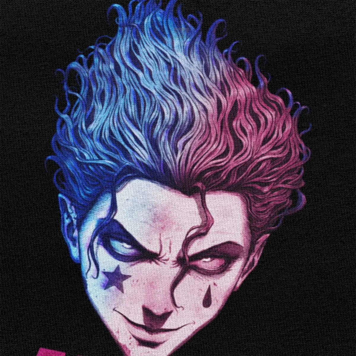 Футболка Hisoka Morow Hxh мужская с принтом Hunter X стильная облегающая хлопковая рубашка