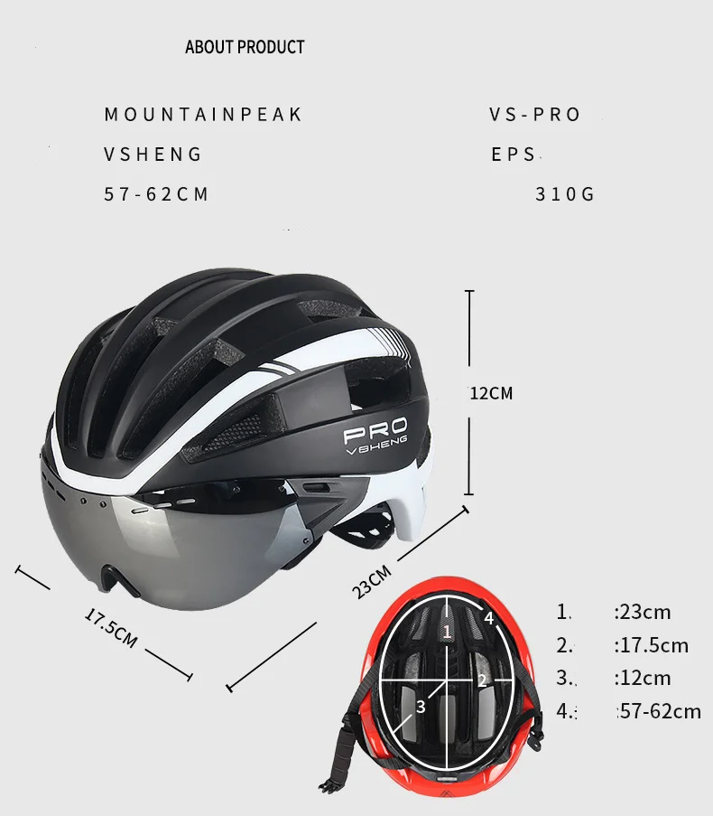 

Cycling Helmet Male Goggles Glasses One Mountain Bike Helmet Female Road Bike Helmet Bicycle Equipment