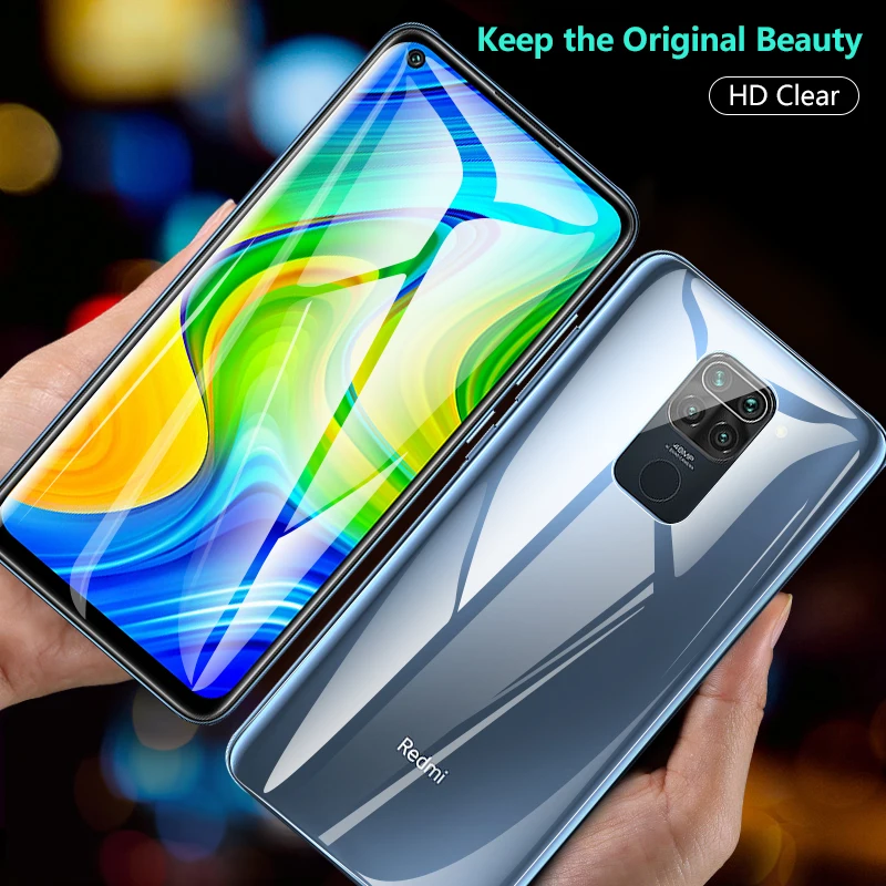 2 шт гидрогелевая пленка + стекло для камеры redmi note9s гидрогель note 10 pro xiaomi 9 s glass 9pro