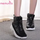 Женские ботинки на молнии, зимние, теплые