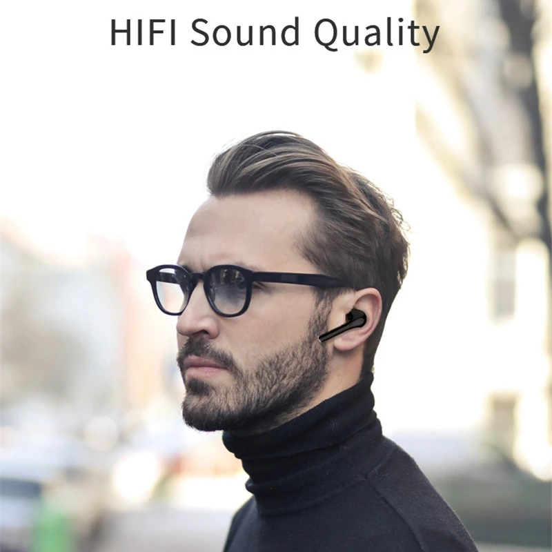 LEORT мини портативные TWS беспроводные bluetooth наушники HiFi стерео Denoise Smart Touch Авто