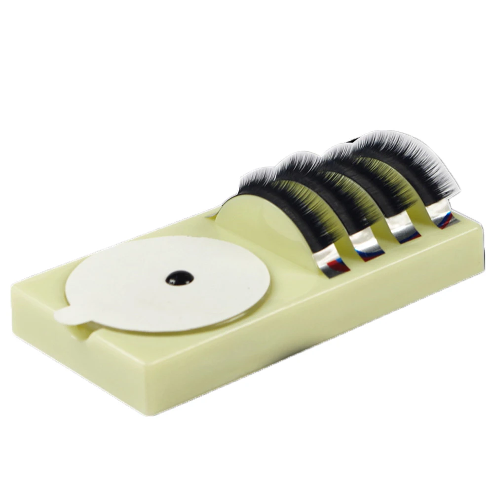 Two-in-one Grafting Eyelashes Extension Plate Glue Storage Box Tray Strip Board | Красота и здоровье