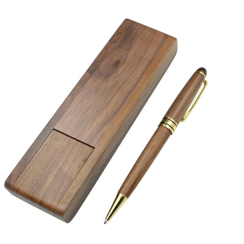 Шариковая ручка складной набор из орехового дерева для офиса и школы | Канцтовары