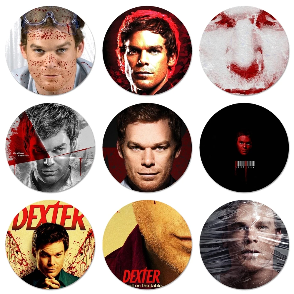 Металлические значки диаметром 58 мм для Dexter мгана ТВ-шоу новые фотографий | Дом и