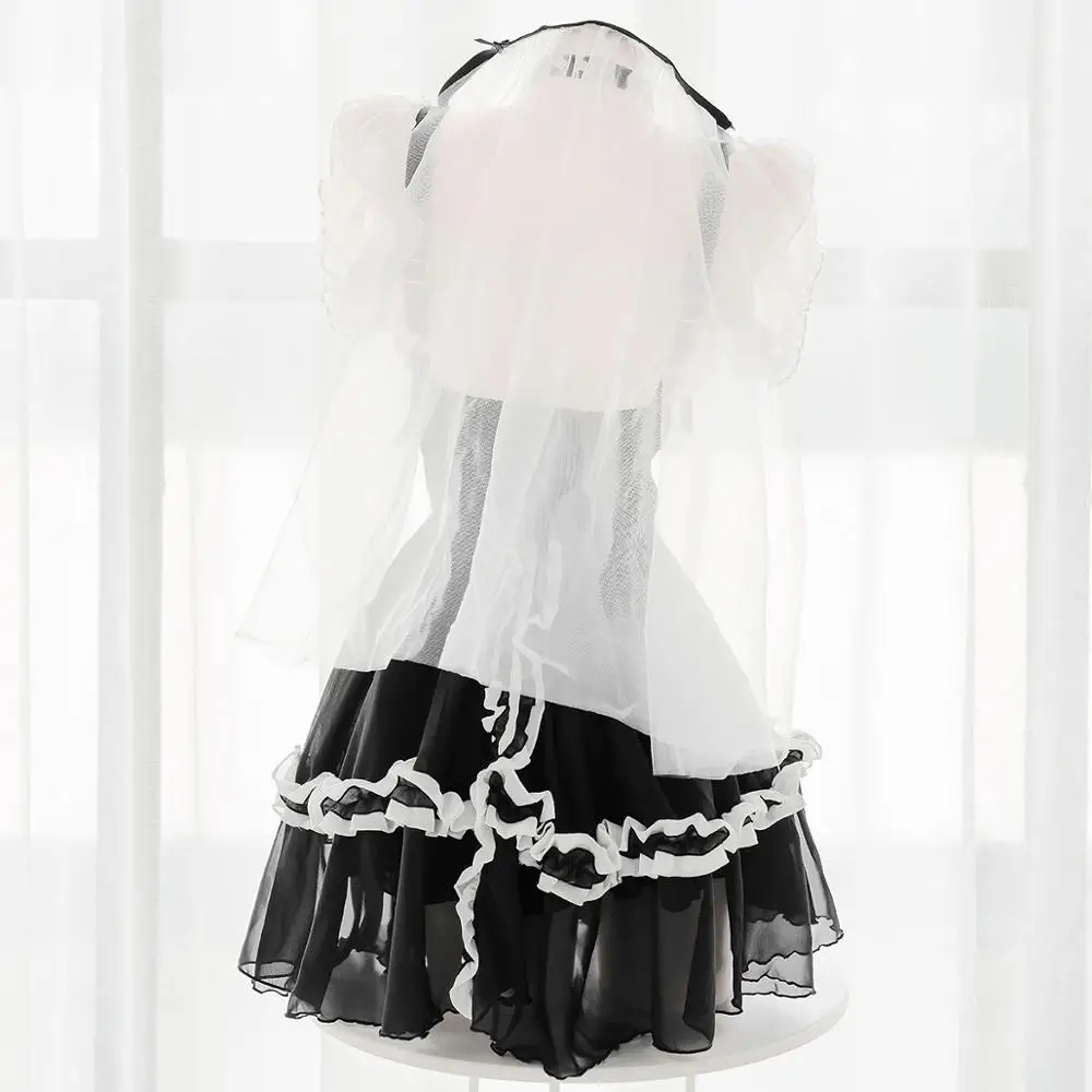 

French Maid Flower Wedding Sexy Lovely Dress Japanese Gothic Lolita Princess Uniform Off Collar Intimate Underwear Set Cosplay