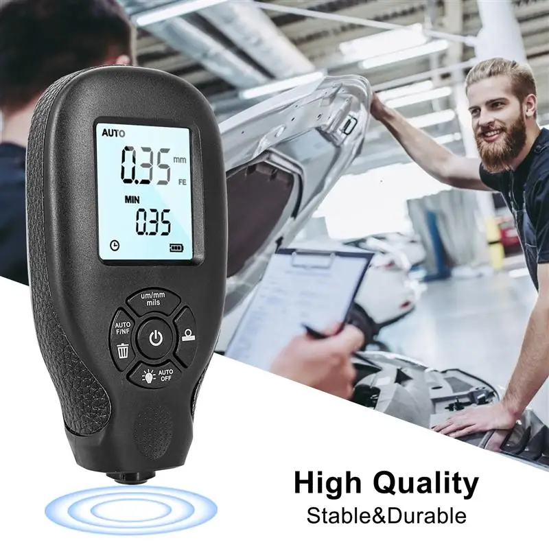 

HW-300 Coating Thickness Gauge 0-2000UM Car Paint Film Thickness Tester Measuring Manual Paint Tool Coating Thickness Meter Tool