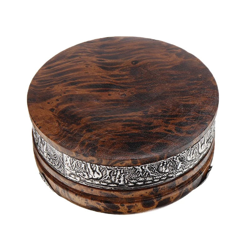 4 дюймовая деревянная пепельница поднос для курения круглый золы держатель