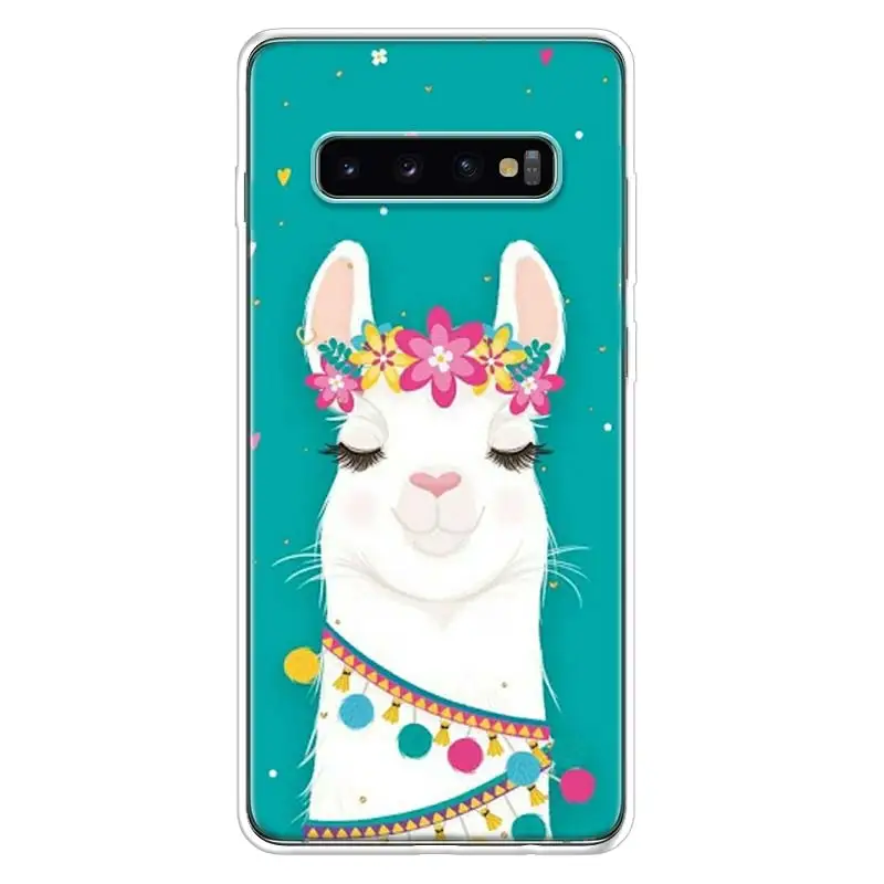 Лама ламы альпаки чехол для Samsung Галактики A50 A70 A30 A20E A10 A40 A51 A71 M30S A10S A20S A6 A7 A8 A9 + плюс