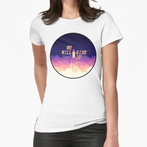 

We Will Rise Up Front Vers T-Shirt Print Top