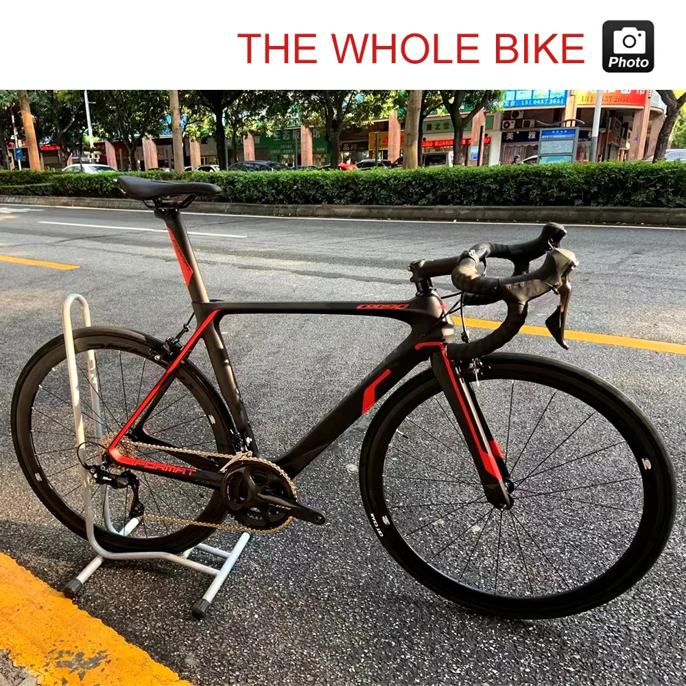 TANKE 700C carbon road bike frame bicycle frameset 130mm quick release C-clamp brake BB86 press in cycling parts fit 700*25C |