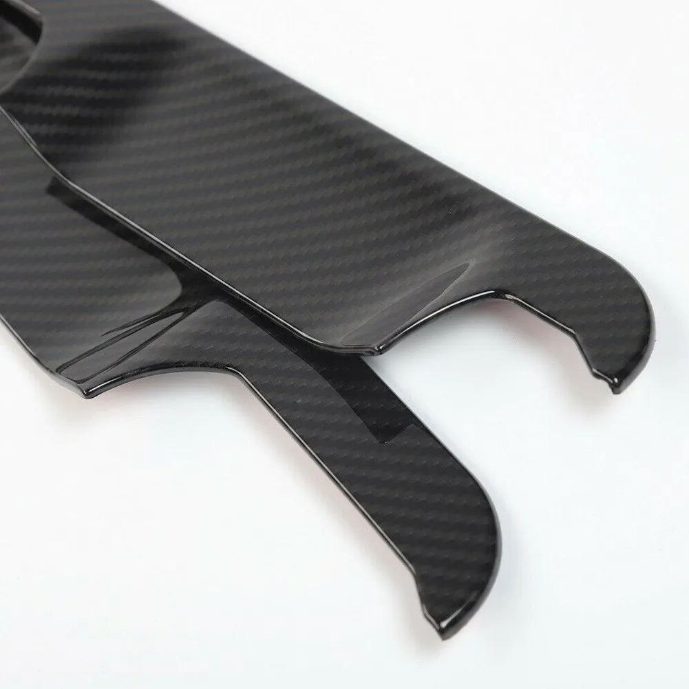

8 Pcs Bowl Handle Frame Trim Carbon Fiber Decorative Cover Easy To Install For Ford F150 14-20 Outer Door
