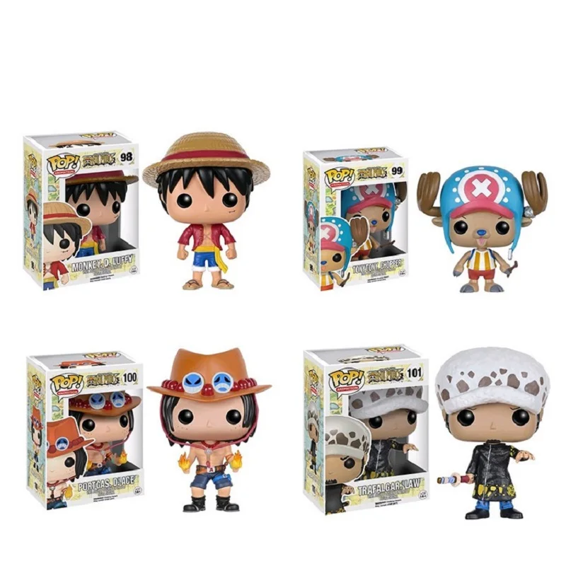 FUNKO POP аниме одна деталь D. Luffy Чоппер Ace воды Law Косплей фигурка модель игрушки ПВХ Коллекция куклы подарок с коробкой