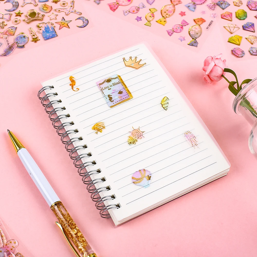 Корейский милый Хрустальный фотопрозрачный кавайный Радужный Единорог Фламинго