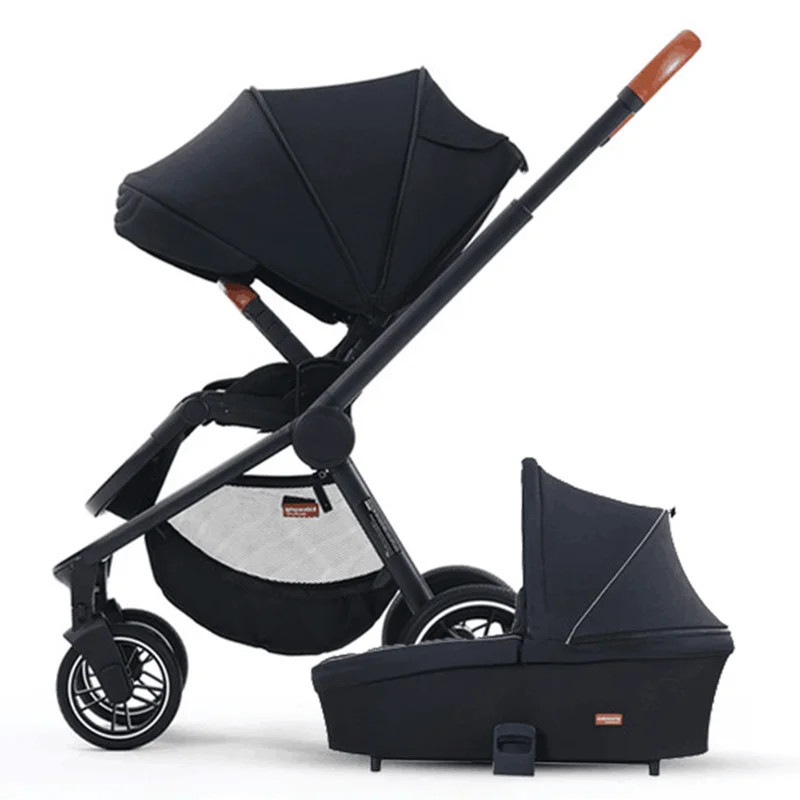 Роскошная детская коляска Babyfond 2 в 1 с высоким ландшафтом для новорожденных