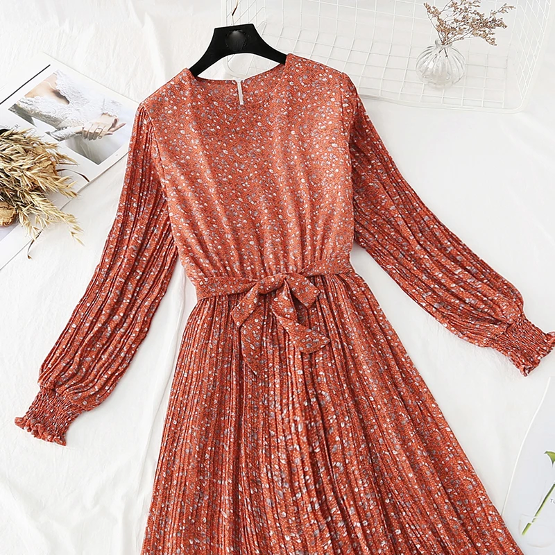 Шифоновое женское платье в стиле ретро женские весенне-летние платья новое