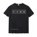 Забавная футболка Habibi с арабскими и ливанскими надписями, Мужская Дизайнерская футболка, простые Стильные топы и футболки, хлопковая забавная футболка