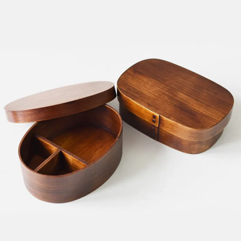 Пищевой контейнер коробка для суши посуда чаша деревянные натуральные столовые
