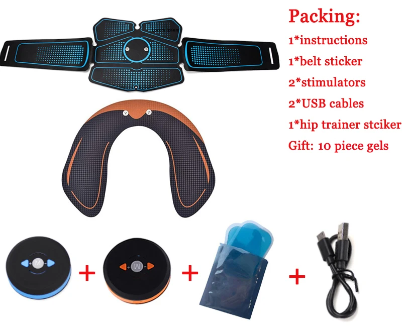 belt add hip trainer ABS беспроводной стимулятор мышц живота, тренажер, умный фитнес-тренинг, Электрические наклейки для похудения, пояс для похудения - Цвет: belt add hip trainer