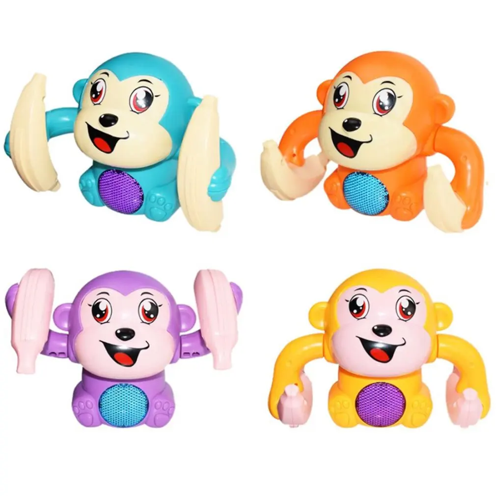 

Hot Baby Music Toys Voice-activated Induction Rolling Monkey Light And Music Kids Toys Early Educational Toys For Children Gift