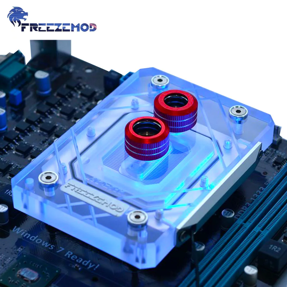 

FREEZEMOD AMD-XPM CPU Water Cooler Block 6mm Bottom Plate For AMD AM2 AM3 AM4 Large Area Diamond Pattern MOD Water Coolling RGB
