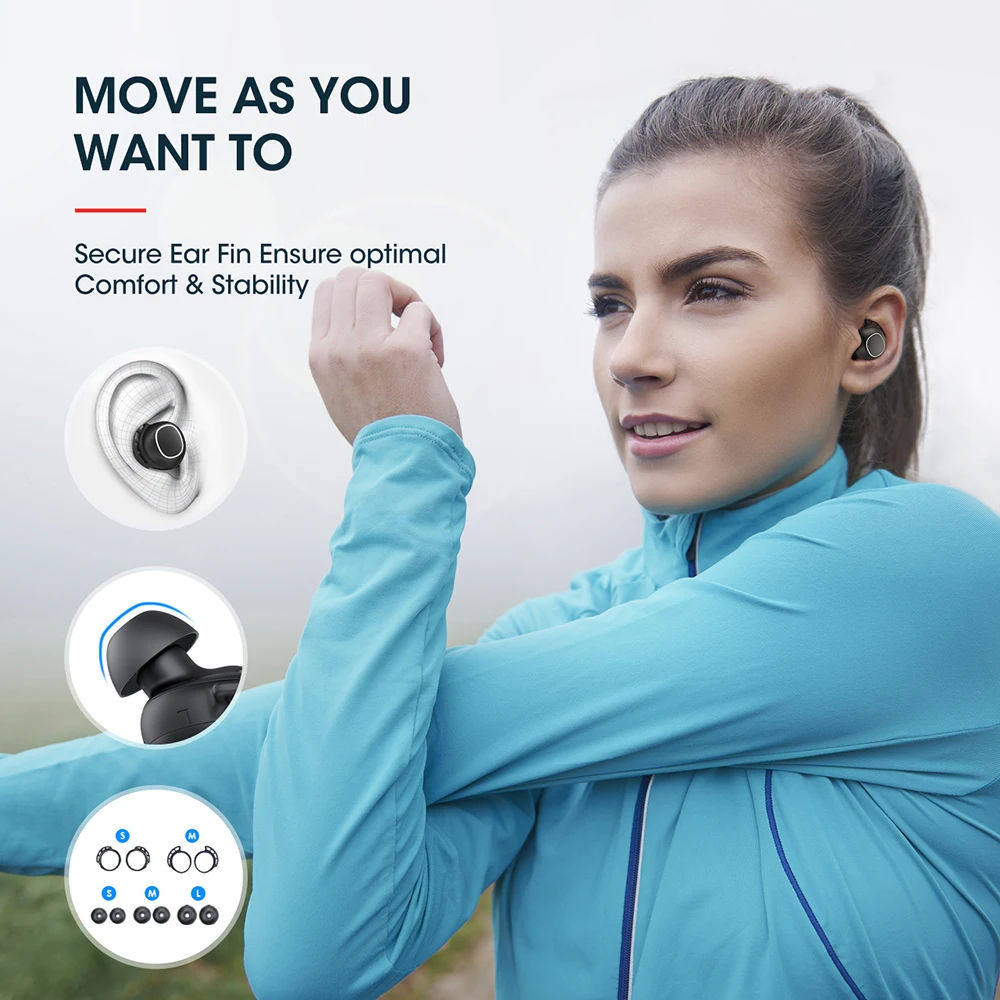 Mpow M30/M30 Plus настоящие беспроводные наушники Bluetooth с глубоким басом звук IPX7