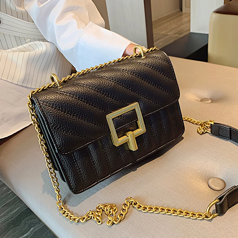 Элегантная женская квадратная сумка через плечо 2019 Новая высококачественная