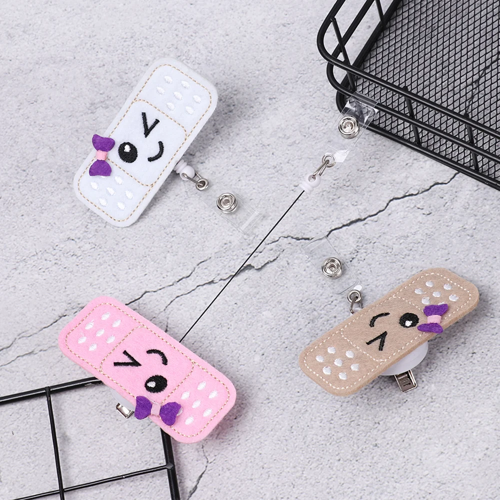 2019 модный бандажный стильный выдвижной Бейдж из ткани для медсестры с зажимом в