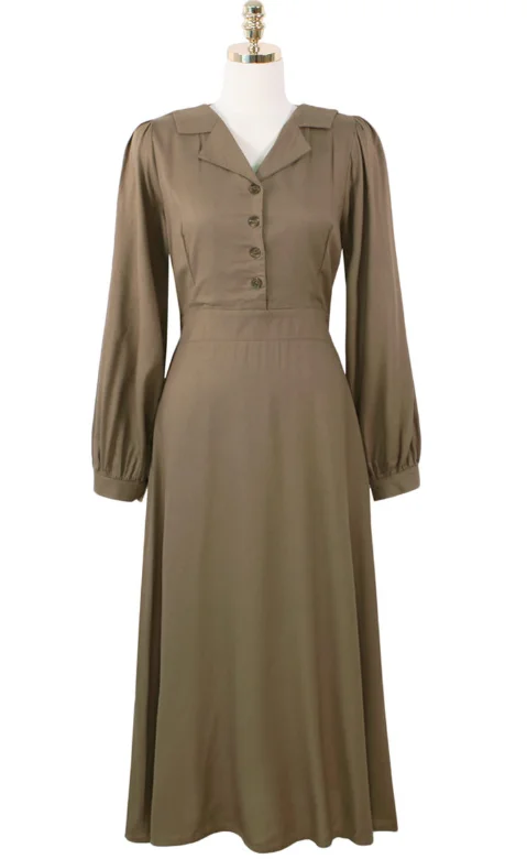 

S-L Plus Size New Spring Dress Girls Boho Female Vintage Dress Party oversize long Sleeve Women Dresses Robe Vestido