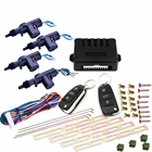 Универсальный привод для автомобильного блокировки двери, привод для центрального замка, 12 В (4 упаковки), с дистанционным управлением