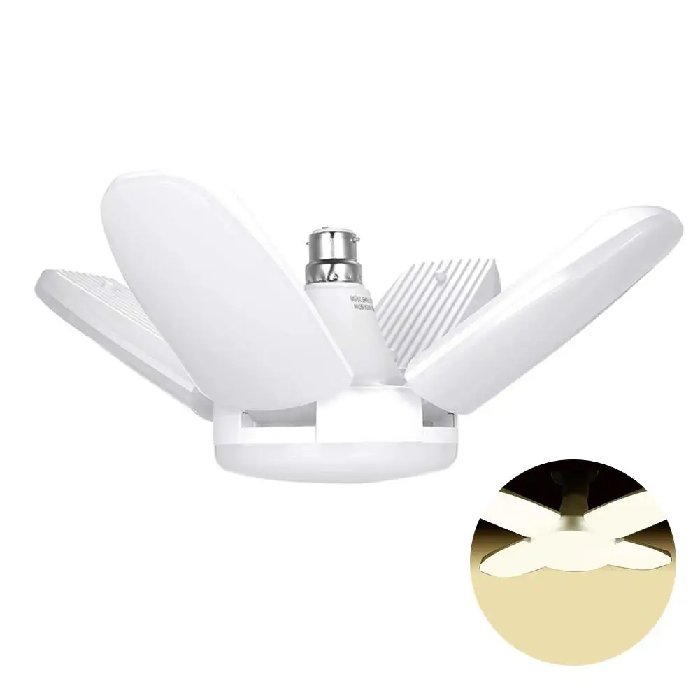 60W LED Garage Light With 4 Adjustable Panels Foldable Wide Illumination Area Lamp For Home Use Support Dropshipping |