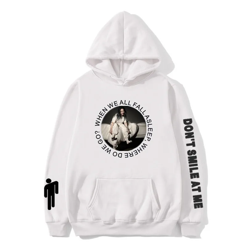 Новинка года, толстовка с капюшоном Billie Eilish, модные толстовки с принтом для женщин и мужчин, толстовки с длинными рукавами, лидер продаж, Повседневная Уличная одежда Sudadera Hombre
