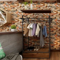 vintage waterproof brick wallpaper roll diy self adhesive peel and stick wallpaper living room bedding room wall decor