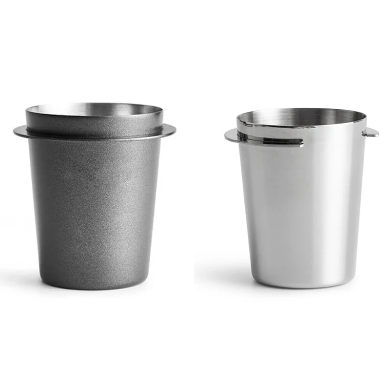 

Stainless Steel Dosing Cup Coffee Sniffing Mug Powder Feeder for 58mm Espresso Machine Portafilter Coffee Tamper