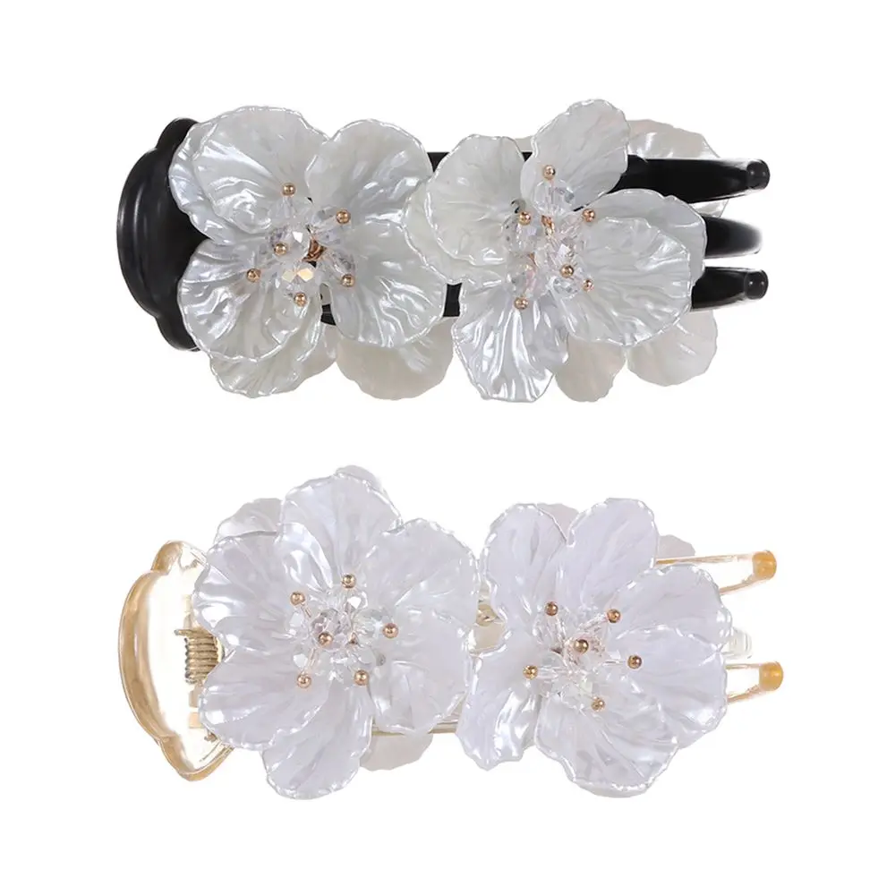 

Пластиковый держатель для хвоста аксессуары для волос шариковая головка женская шпилька для волос заколка для волос с цветком заколка для ...