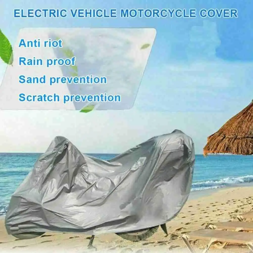 

Housse de protection pour moto S0f9, imperméable, argent, poussière, pluie, L, protecteur, Uv Xl, intérieur, extérieur, moteur