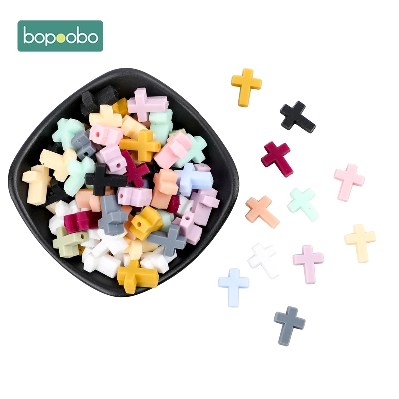 Bopoobo-mordedor de silicona sin BPA para beb&eacute;, mordedor de silicona para beb&eacute;, mordedor masticable de grado alimenticio, 50 unidades-5