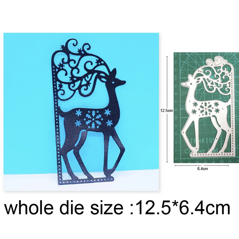 

Snowflakes Deer Dies New 2021 Metal Cutting Dies for DIY Scrapbooking Paper and Card Making Decorative Embossing Dies Craft dies