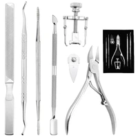 7pcsset toe nail clippers set nail correction nippers clipper cutters dead skin dirt remover podiatry pedicure care tool