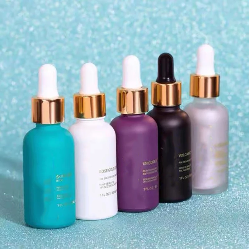 30 мл Розовый Золотой праймер для лица Elixir излучающий увлажняющий вулканический