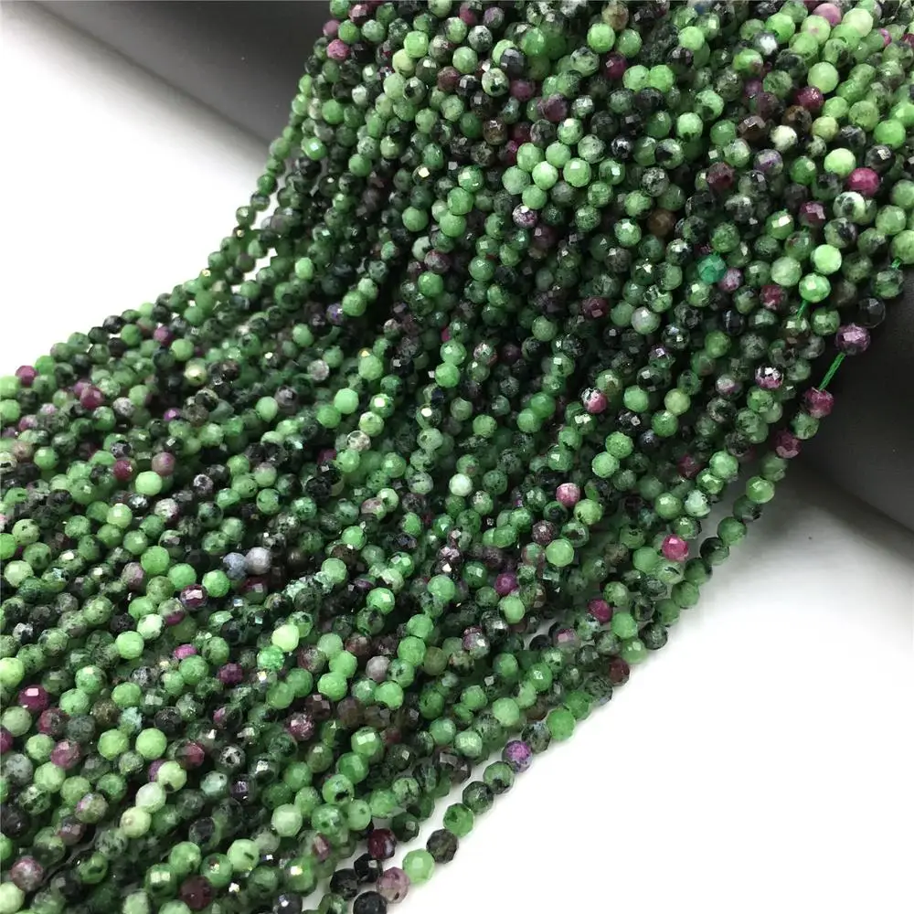 Zosite бусины маленькие граненые Рубины натуральный камень для самостоятельного