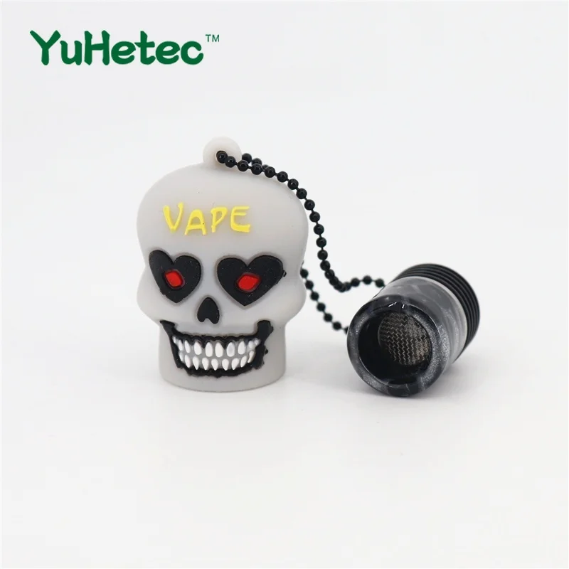 

510 Resin Drip Tip With Skull Dust-proof Cap