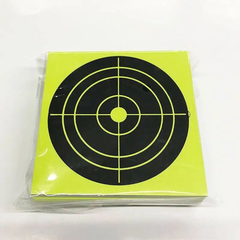 Лесная желтая стрельба мишенью или мишенью Bullseye: для всех ружейных винтовок пистолет Воздушный пистолет BB пистолет " x 4"(100 в упаковке